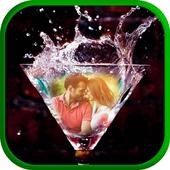 Wine Glass Photo Frames icon
