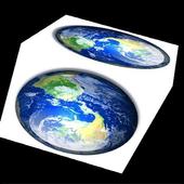 3D Earth Cube Live Wallpaper icon