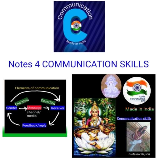 Communication Skills notes ... Professor Rajshri icon