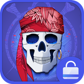 Skull king Lock screen theme icon