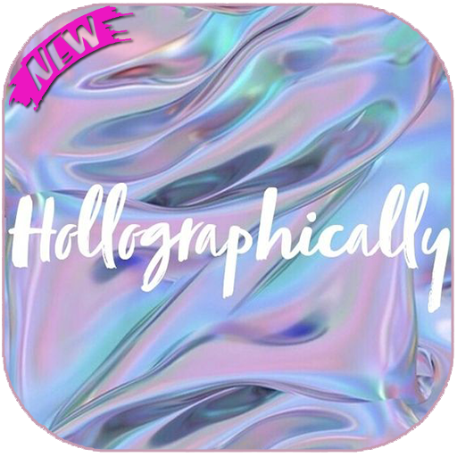 holographic wallpaper &amp; backgrounds HD icon