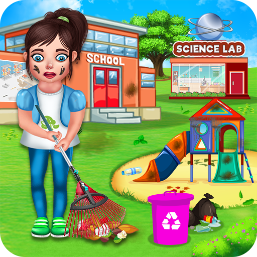Baby Girl School Cleaning - Keep your school Clean icon