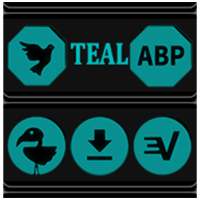 Teal and Black Icon Pack on 9Apps
