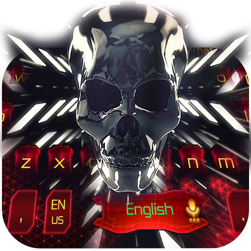 Tech 3D skull Eva keyboard icon