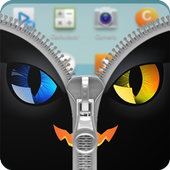 Cool Cat Zipper Lock Screen icon