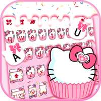 Тема для клавиатуры Cat Cupcake