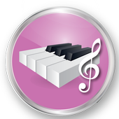 labeled key piano icon