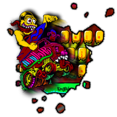 monkey graffiti keyboard icon