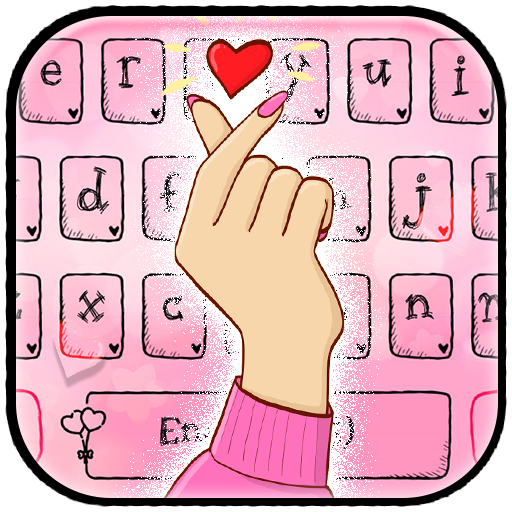 Glamorous Love Heart Keyboard Theme icon