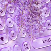 Purple Drop Flower keyboard icon