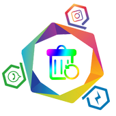 Read deleted messages from Whatsapp, Messenger icon