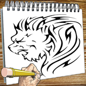 Draw tattoo icon