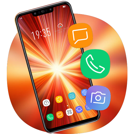 Latest Galaxy note 10 radiation theme hd launcher icon