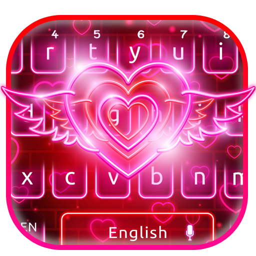Sparkling Neon Love Theme icon