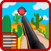 cowboy shooting game icon