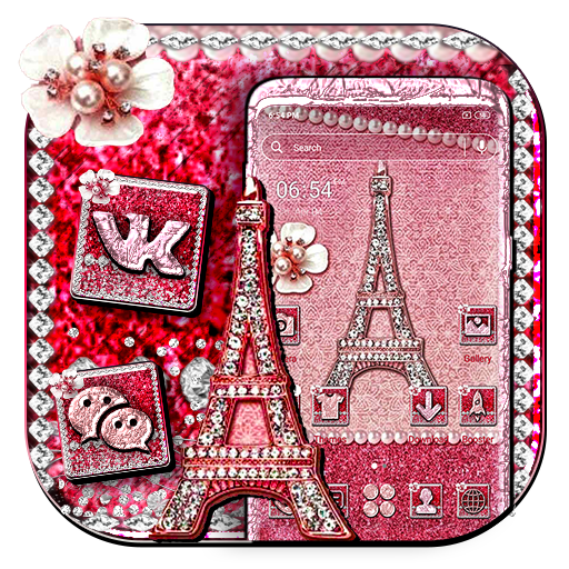 Glitter Pearl Launcher Theme icon