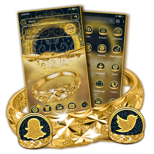 Golden Ring Launcher Theme icon