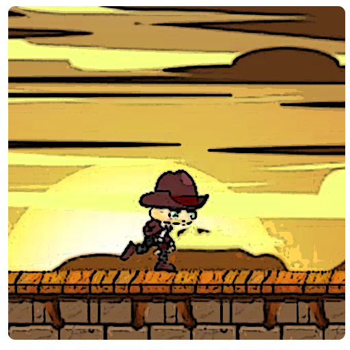 Adventure Western Hatboy runner old dashing cowboy icon