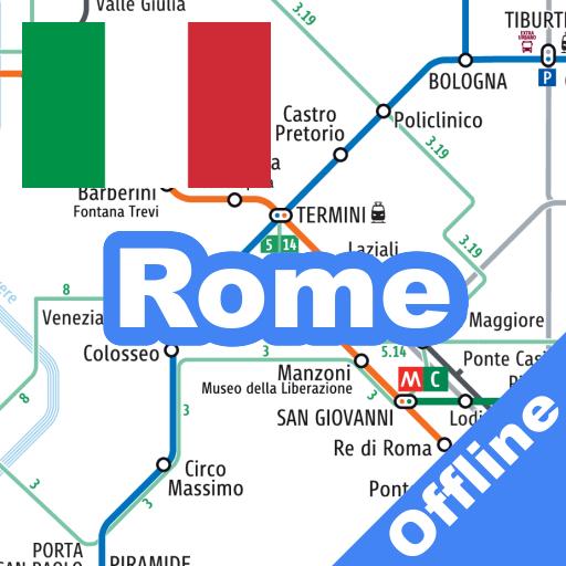 Rome Metro - Map &amp; Route Offline icon