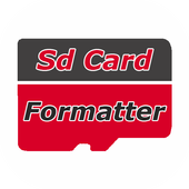 SD card data Formatter - formatting sd data icon