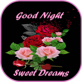 Good Night Flowers Gif 2019 icon