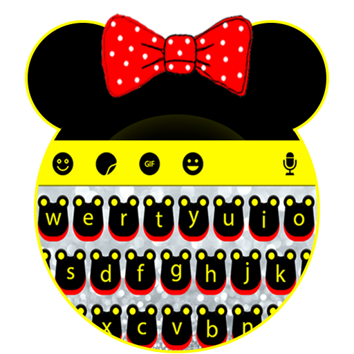 Cute Mickey Bow Keyboard Theme icon