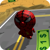 3D Spider Cat Man Run Game icon
