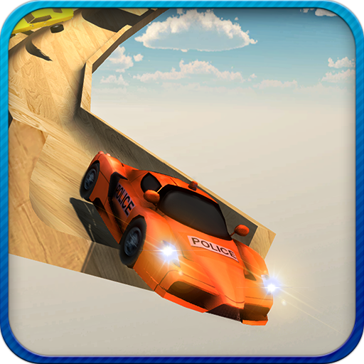 US Police Vertical Mega Ramp Impossible Car Stunts icon