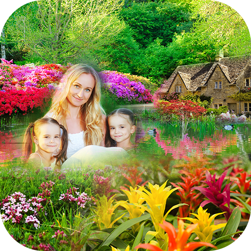 Garden photo frame : Decorate your Photos icon
