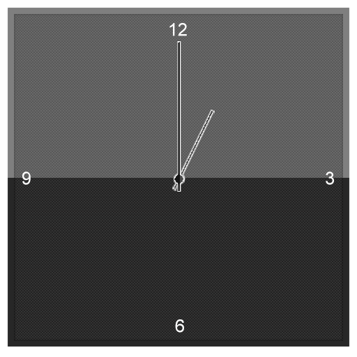 Black Glass Clock icon