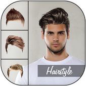 Men hairstyle set my face icon