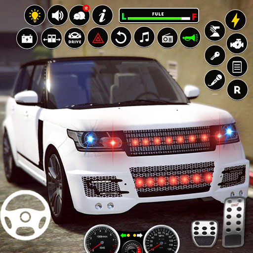 memandu kereta sekolah 3d car icon