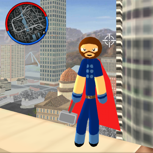 Stickman Rope Hero Superboy Crime City icon