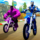 Superhero Bike Racing icon