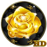 Golden Rose APUS Live Wallpaper on 9Apps