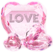 Hồng kim cương bàn phím chủ đề icon