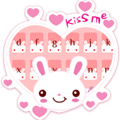 Pink Cute Kitty Keyboard Theme icon