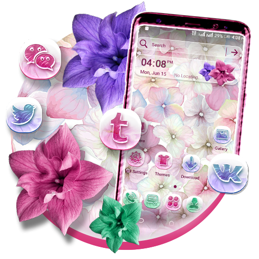 Hydrangea Flower LauncherTheme icon
