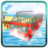 Floating Water Surfer Coach Bus Duty Simulator 3D icon