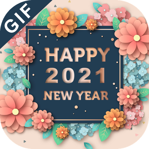New Year GIF 2021 : New Year Stickers For Whatsapp icon