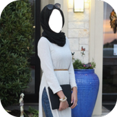 Hijab Ladies Jeans Style Photo Frames icon