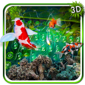 3D Lively Koi Fish Keyboard Theme أيقونة