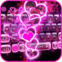 Sparkling Heart Keyboard Theme on 9Apps