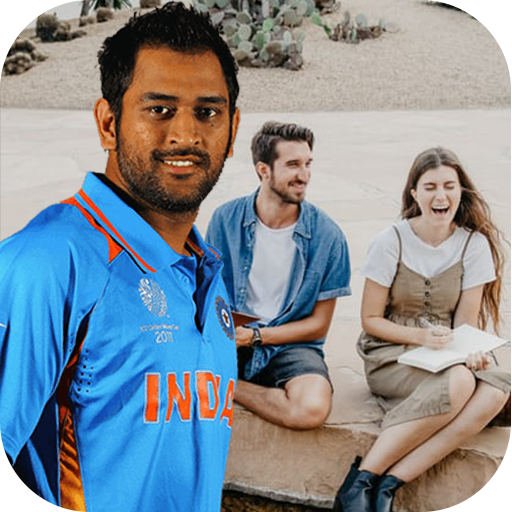 Selfie with MS Dhoni - Cricket Player Photo Editor icon