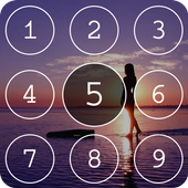 Keypad LockScreen: iPhone Lock icon