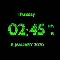 Super Digital Clock Live Wallpaper