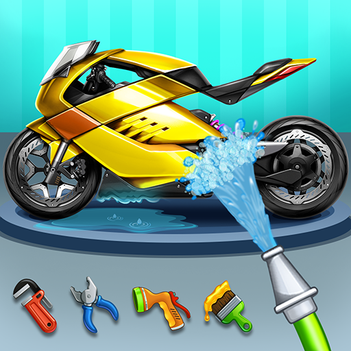 Bike Wash Service Station Game icon