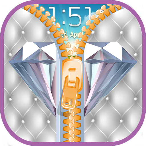 Diamond Zipper Lock Screen icon