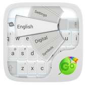 GOKeyboard Crystal White Theme on 9Apps