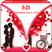 Love Photo Zipper Lock Screen icon